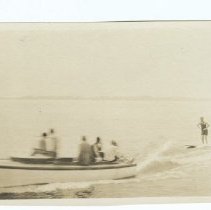 04.07 1926, powerboat pulling a man waterskiing